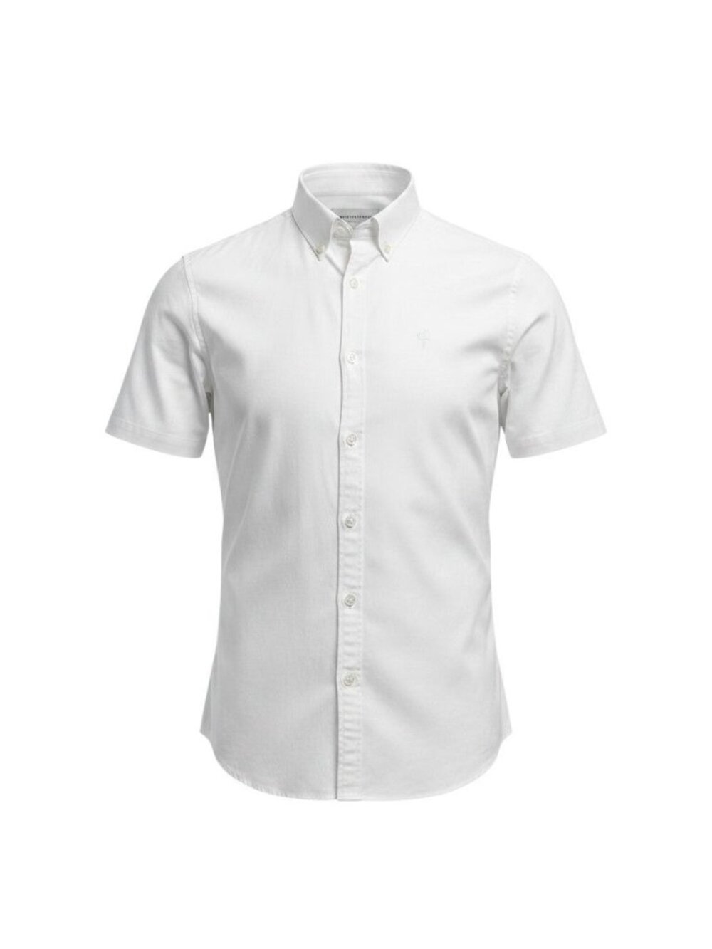 Father Sons Mens White Stretch Slim Fit Short Sleeve Button-Up Shirt M
